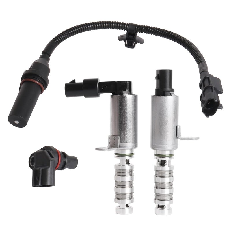 Riyhch Intake & Exhaust Variable Valve Timing VVT Control Solenoid Crankshaft Position Sensor Kit Fit for Hyundai, for Kia 2016-2021 2.0 L Replace ‎24375-2El00 39350-2E200 39180-2B000 - Image 1